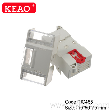 Din rail terminal block PIC485 industrial control box Din Rail electronic enclosure custom plastic enclosure with 110*50*70mm